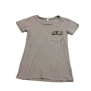 Charlotte Russe Gray Shirt Small